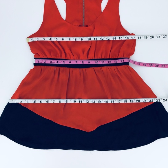 Lucca Couture Shiny Sleeveless Layered Blouse, S - Picture 14 of 16